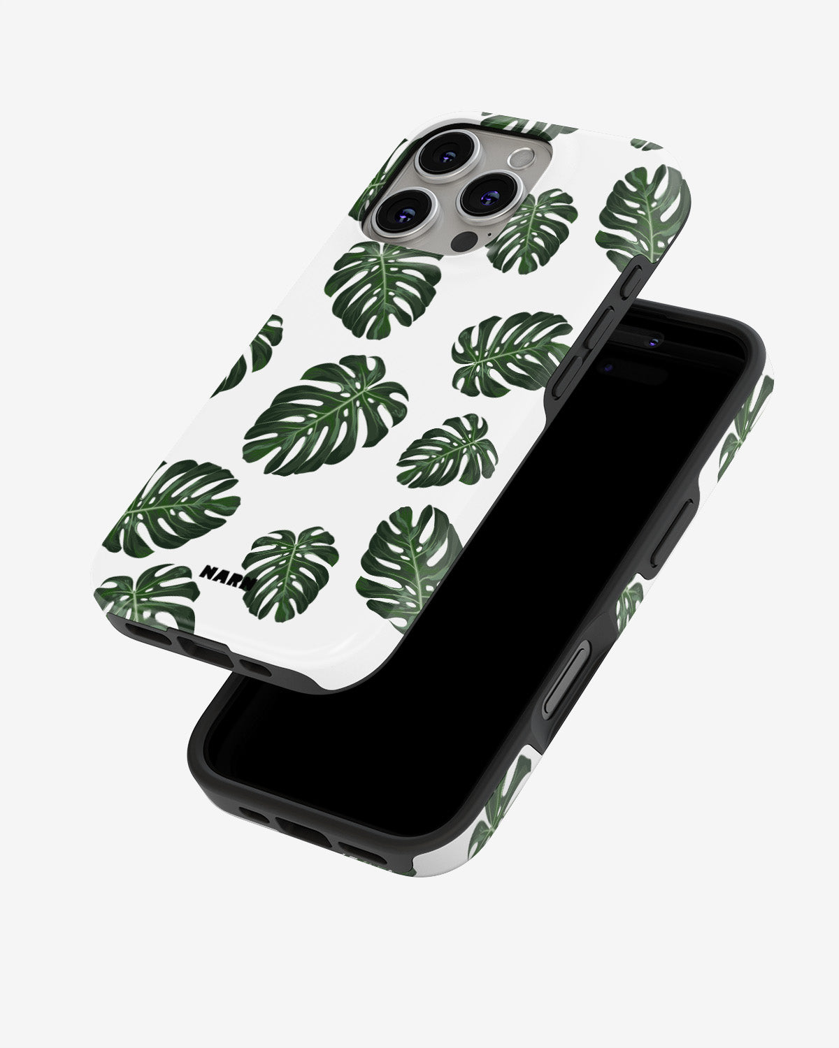 iPhone 16 Pro Tough Case – Monstera Pattern - View 4