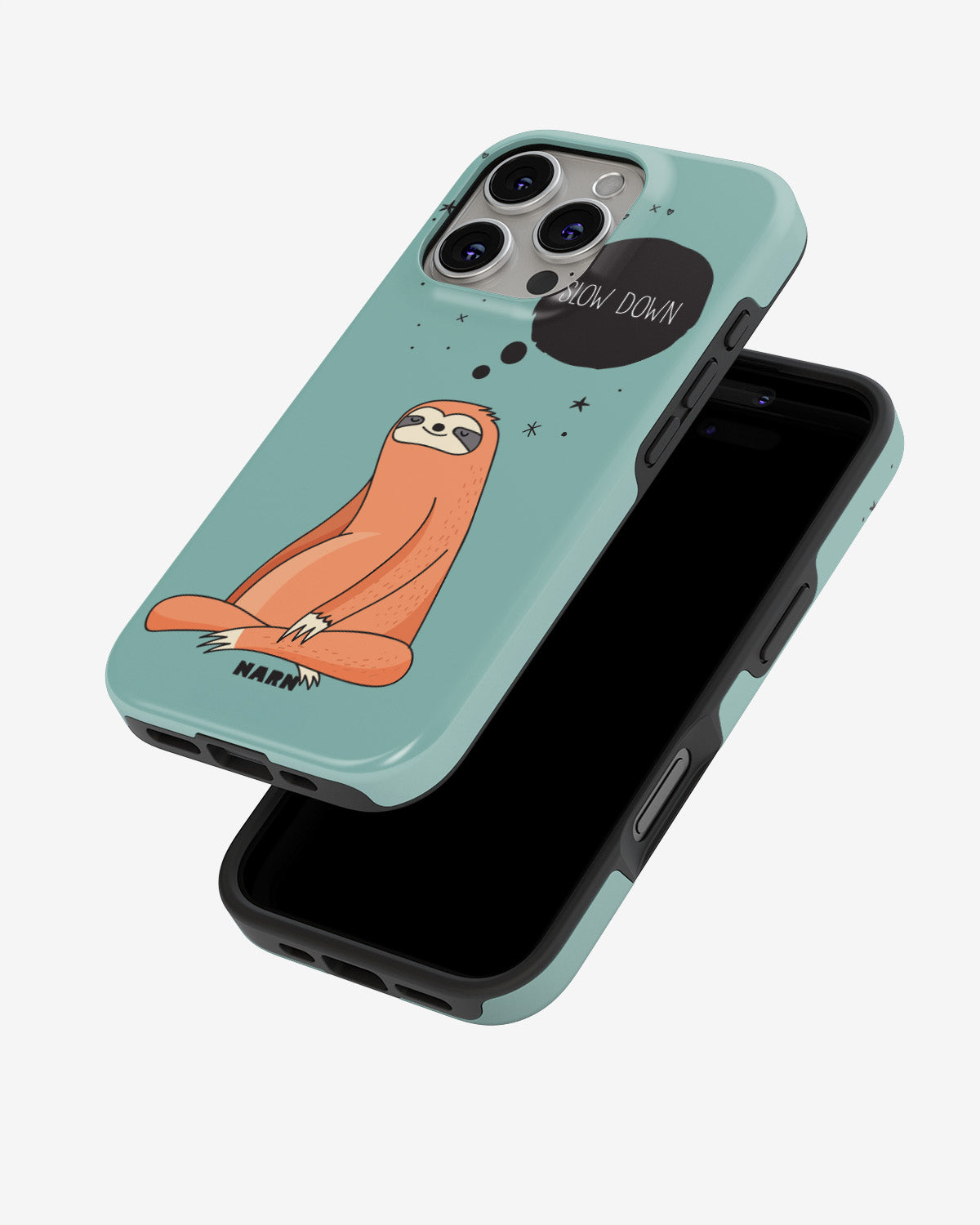 iPhone 16 Pro Tough Case – Slow Down Sloth - View 4