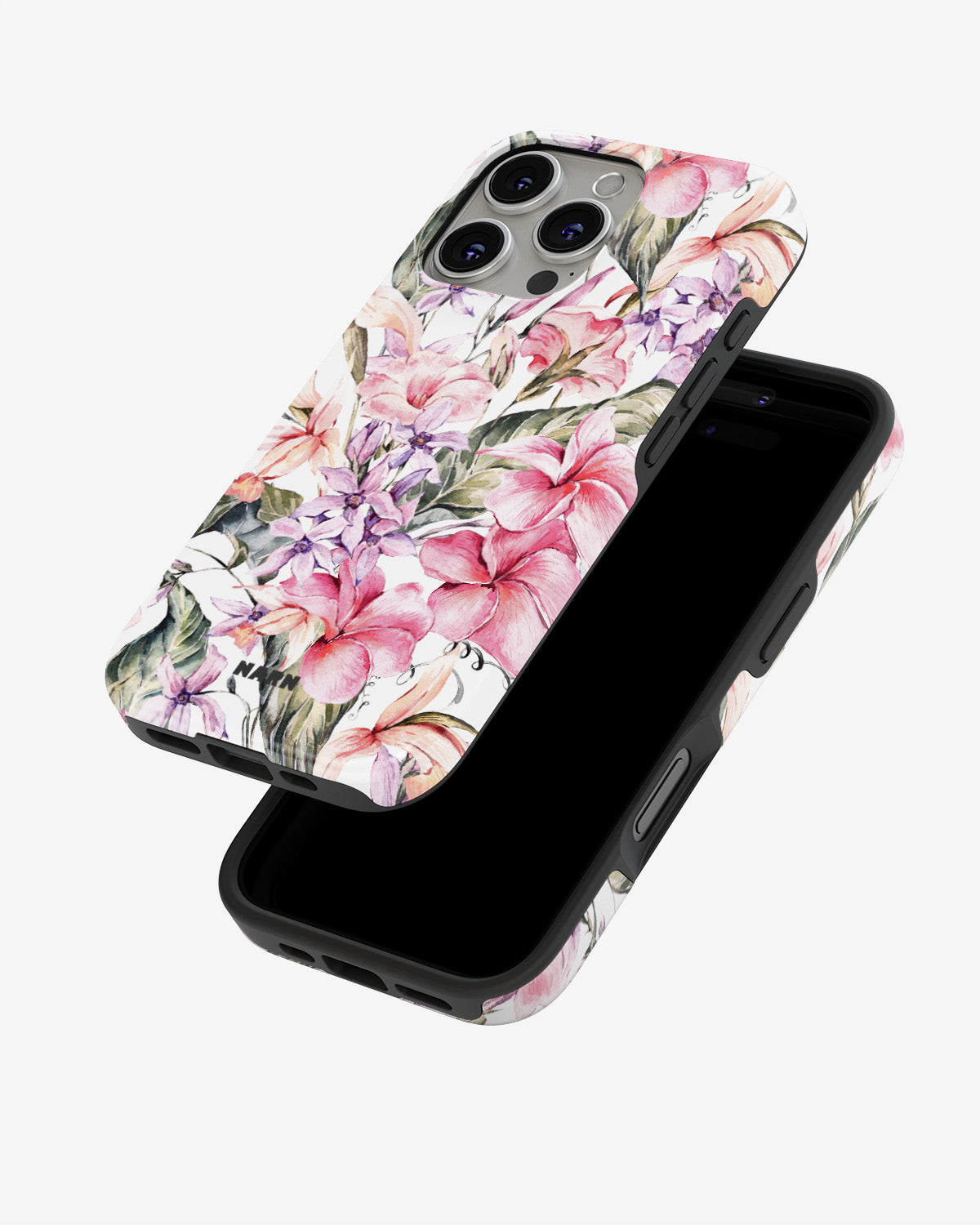 iPhone 16 Pro Tough Case – Watercolor Flowers - View 4