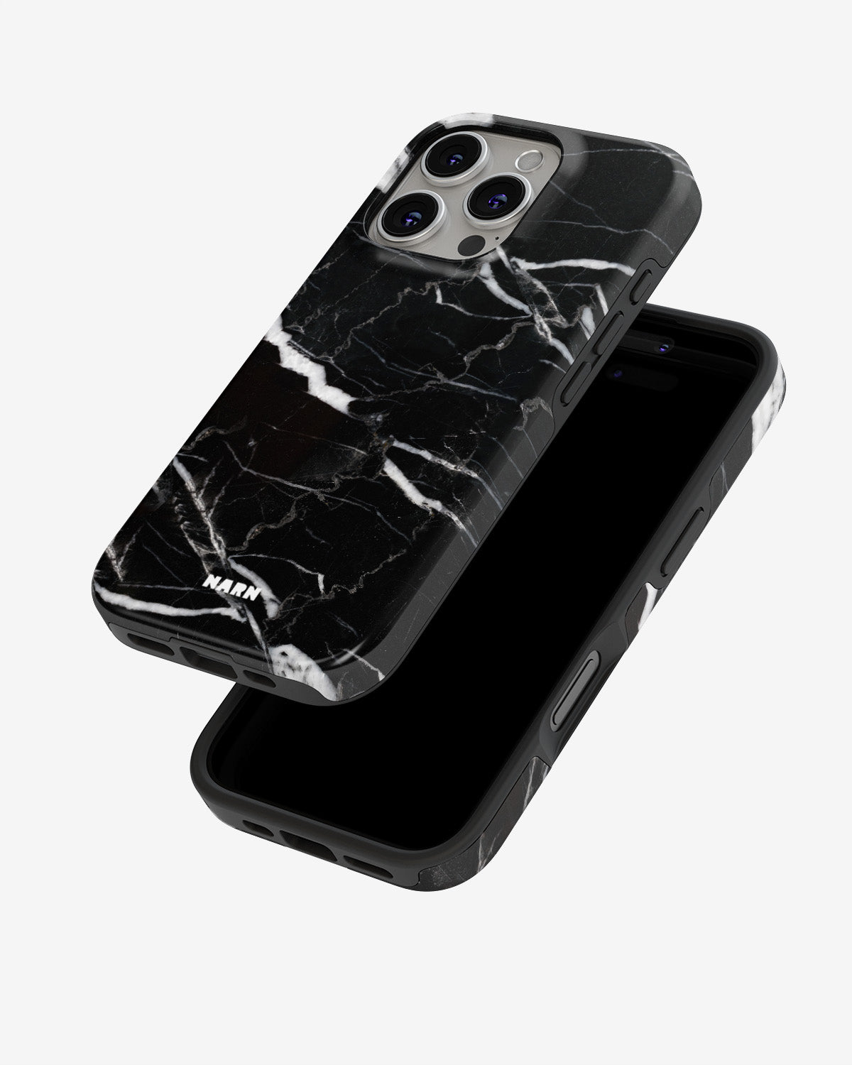 iPhone 16 Pro Tough Case – Black Marble - View 4