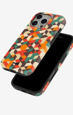 iPhone 16 Pro Tough Case – Retro Geometric - View 4