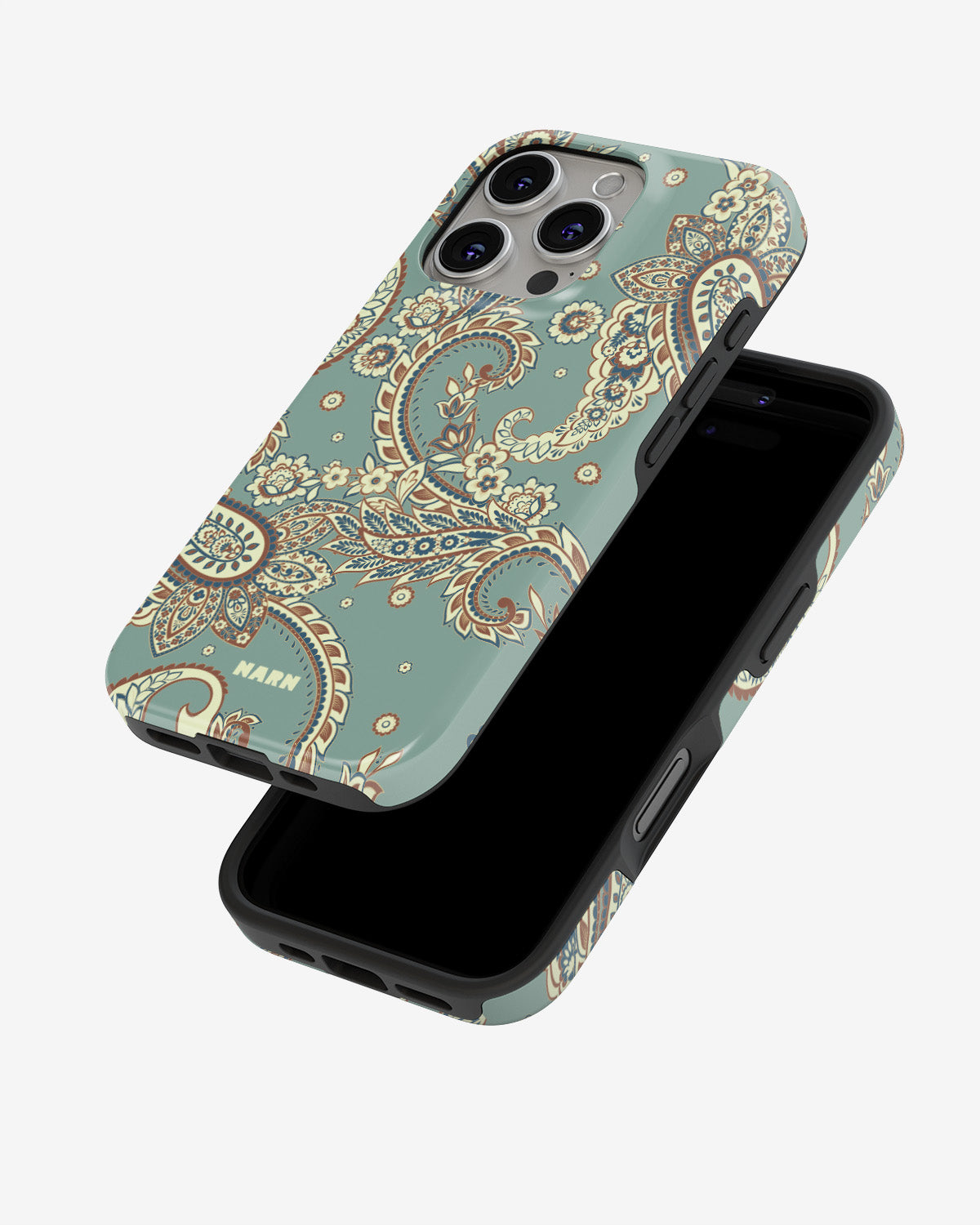iPhone 16 Pro Tough Case – Paisley Green - View 4