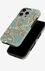 iPhone 16 Pro Tough Case – Paisley Green - View 4