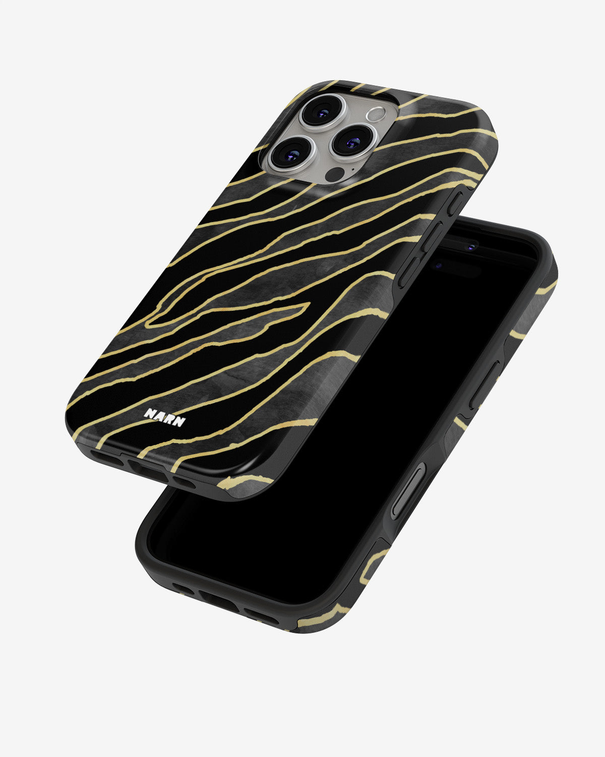 iPhone 16 Pro Tough Case – Golden Zebra - View 4