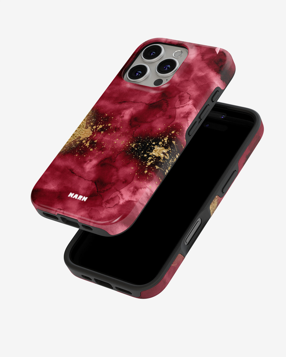 iPhone 16 Pro Tough Case – Burgendy Shimmer - View 4