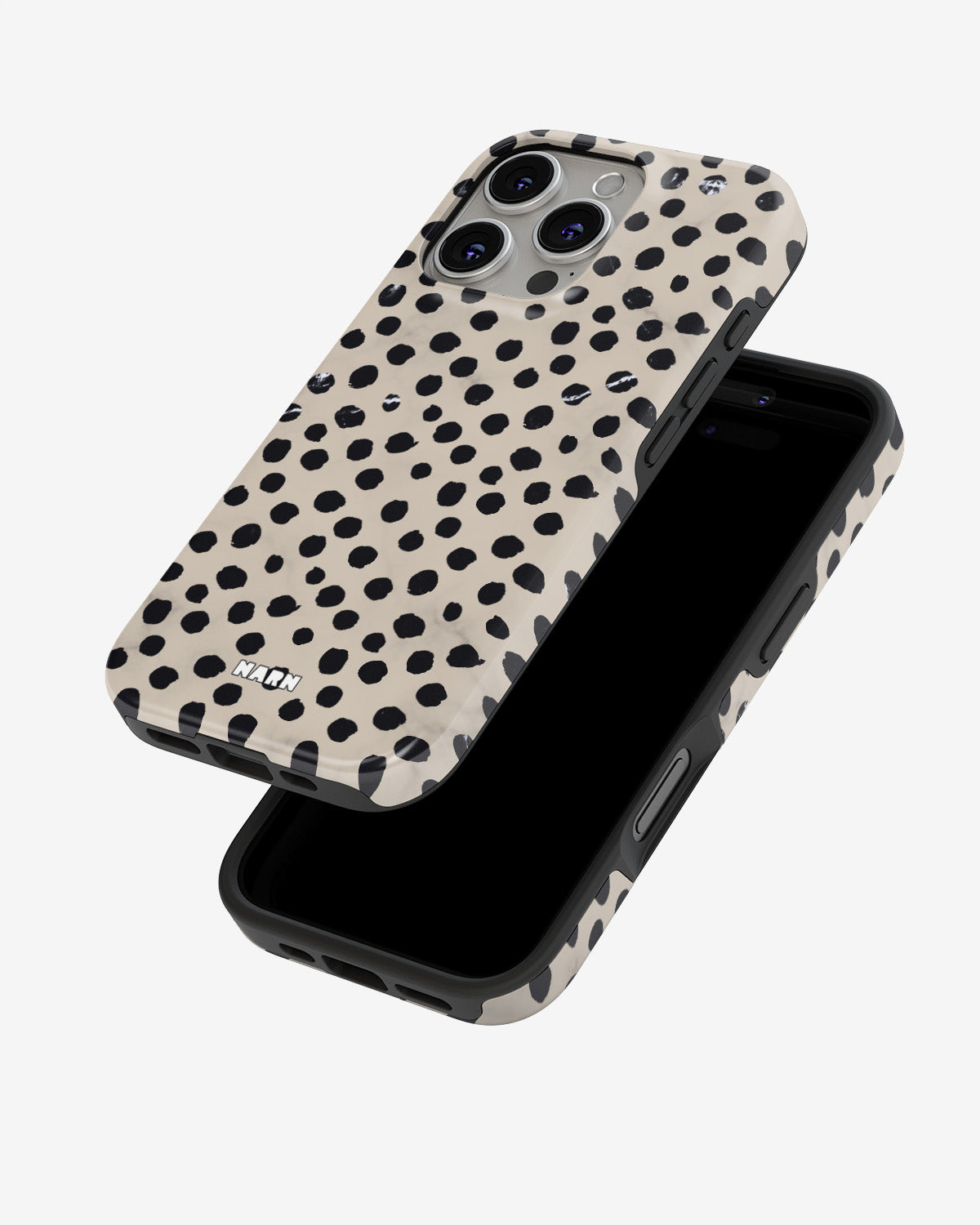 iPhone 16 Pro Tough Case – Marble Dots - View 4