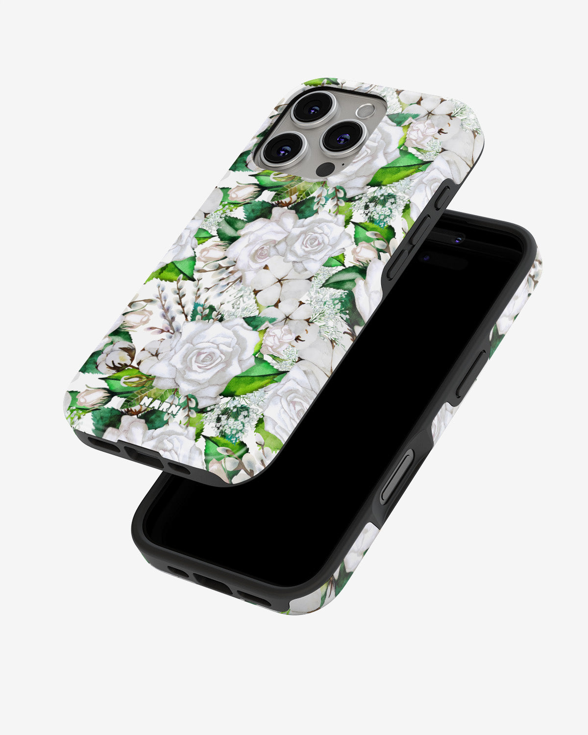 iPhone 16 Pro Tough Case – White Bloom - View 4