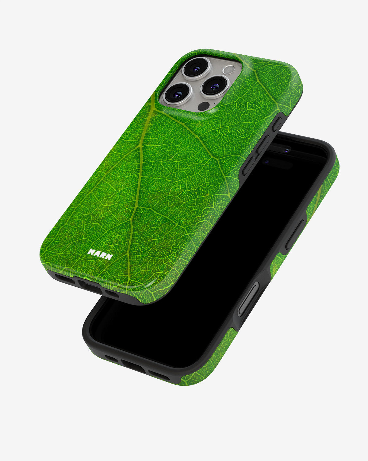 iPhone 16 Pro Tough Case – Green Leafy - View 4