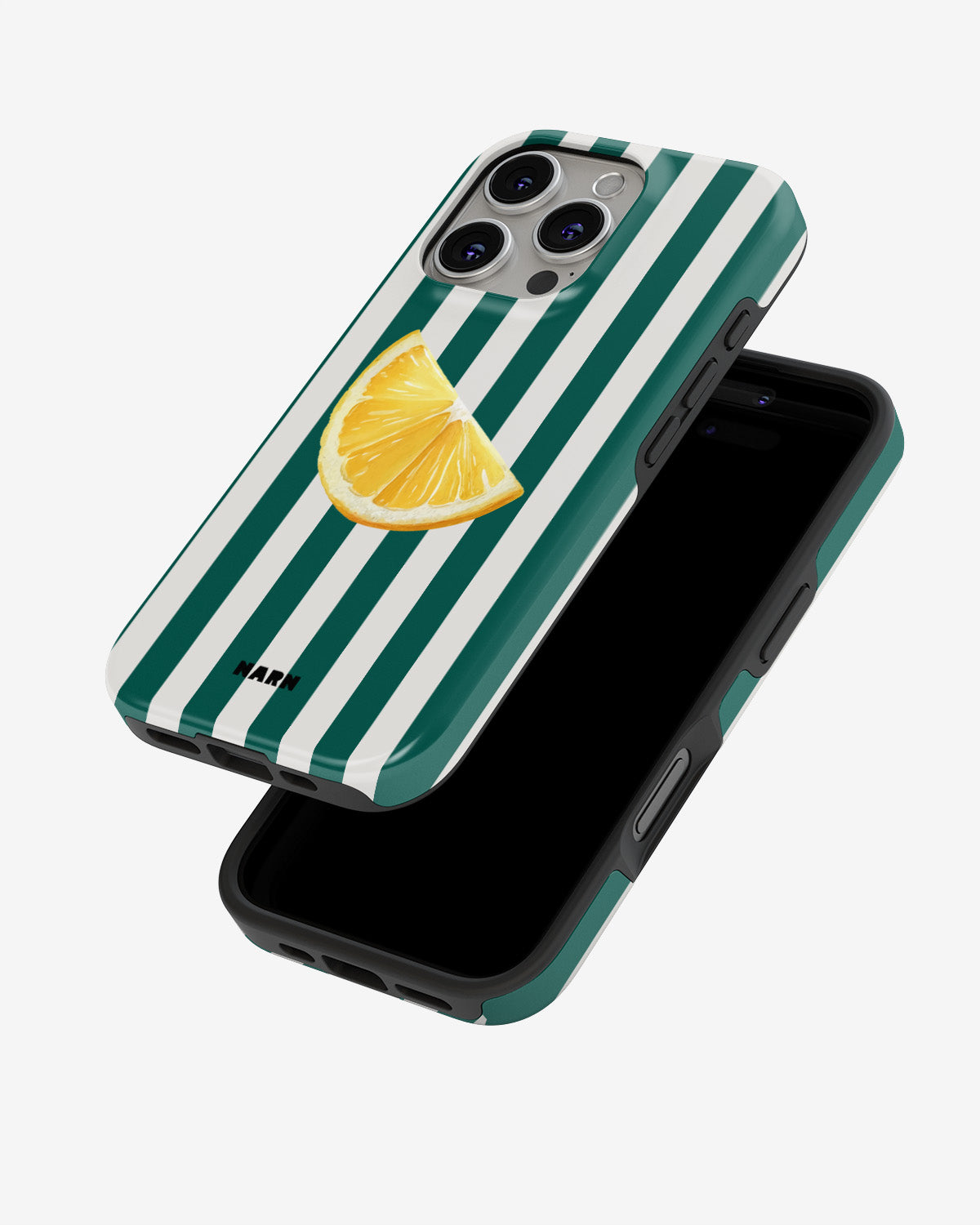 iPhone 16 Pro Tough Case – Lemon Stripes - View 4