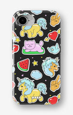 iPhone 16e Tough Case – Cute Stickers - View 1