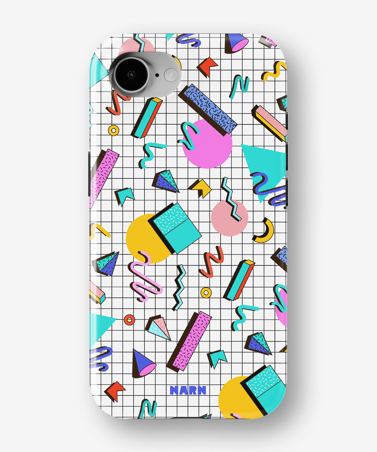 iPhone 16e Tough Case – 80s Memphis - View 1