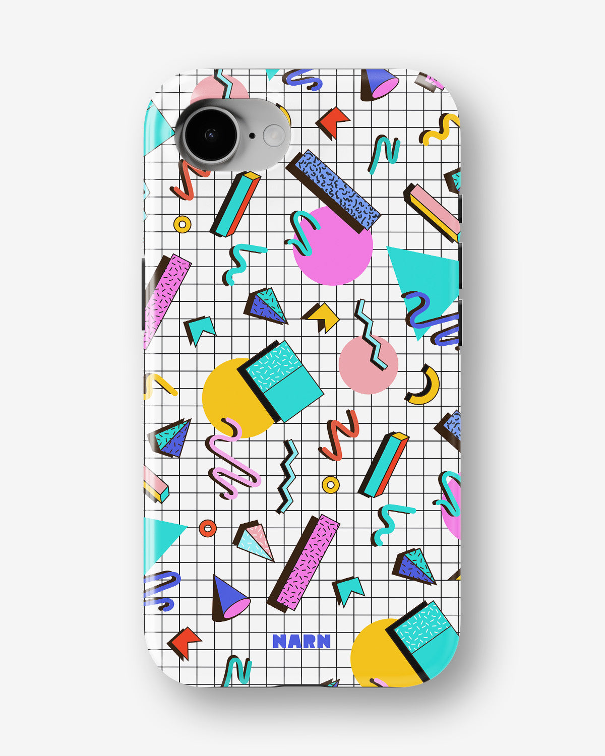 iPhone 16e Tough Case – 80s Memphis - View 1