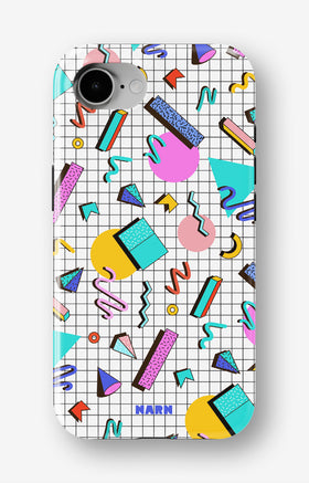 iPhone 16e Tough Case – 80s Memphis - View 1