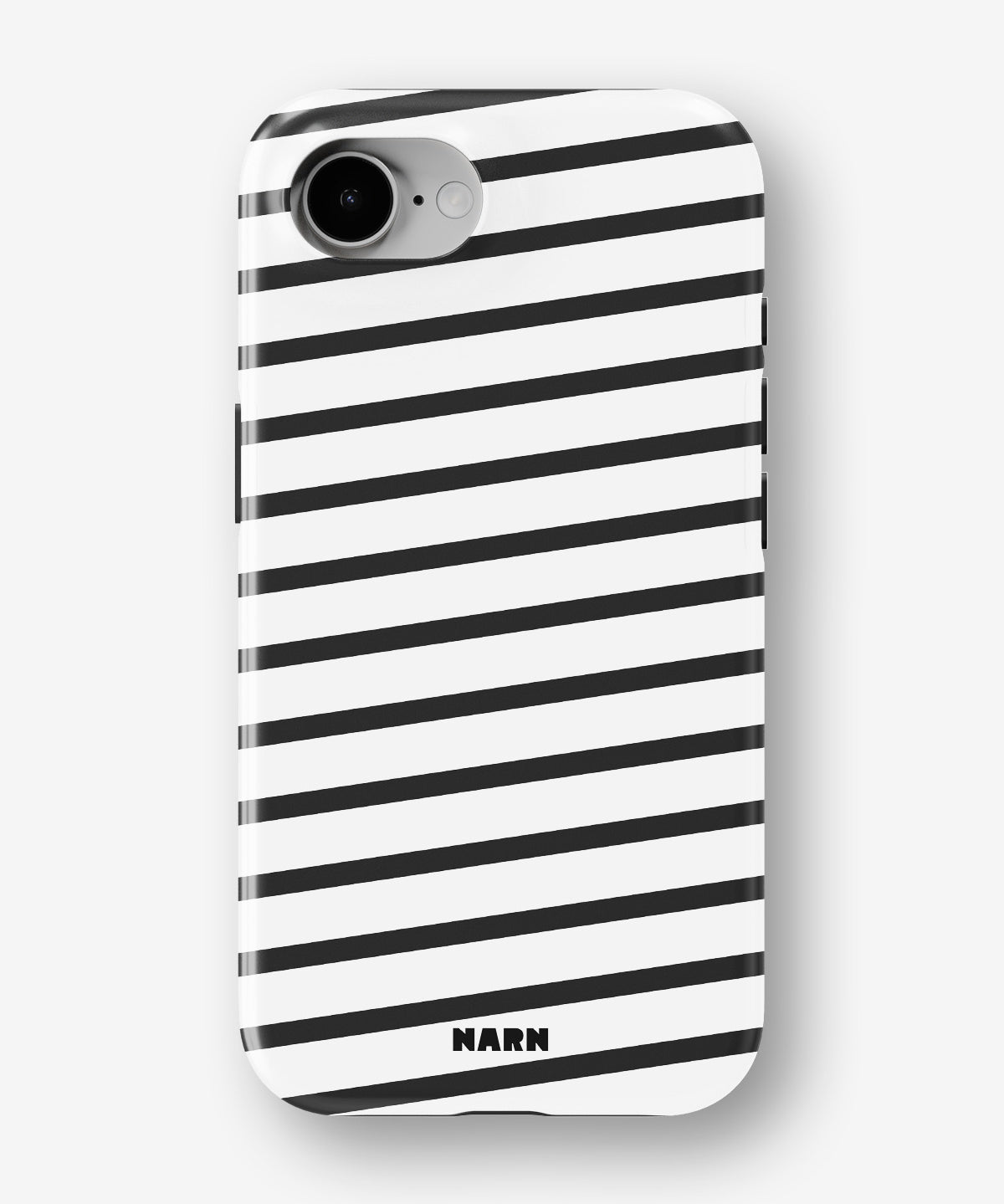 iPhone 16e Tough Case – Black Stripes - View 1