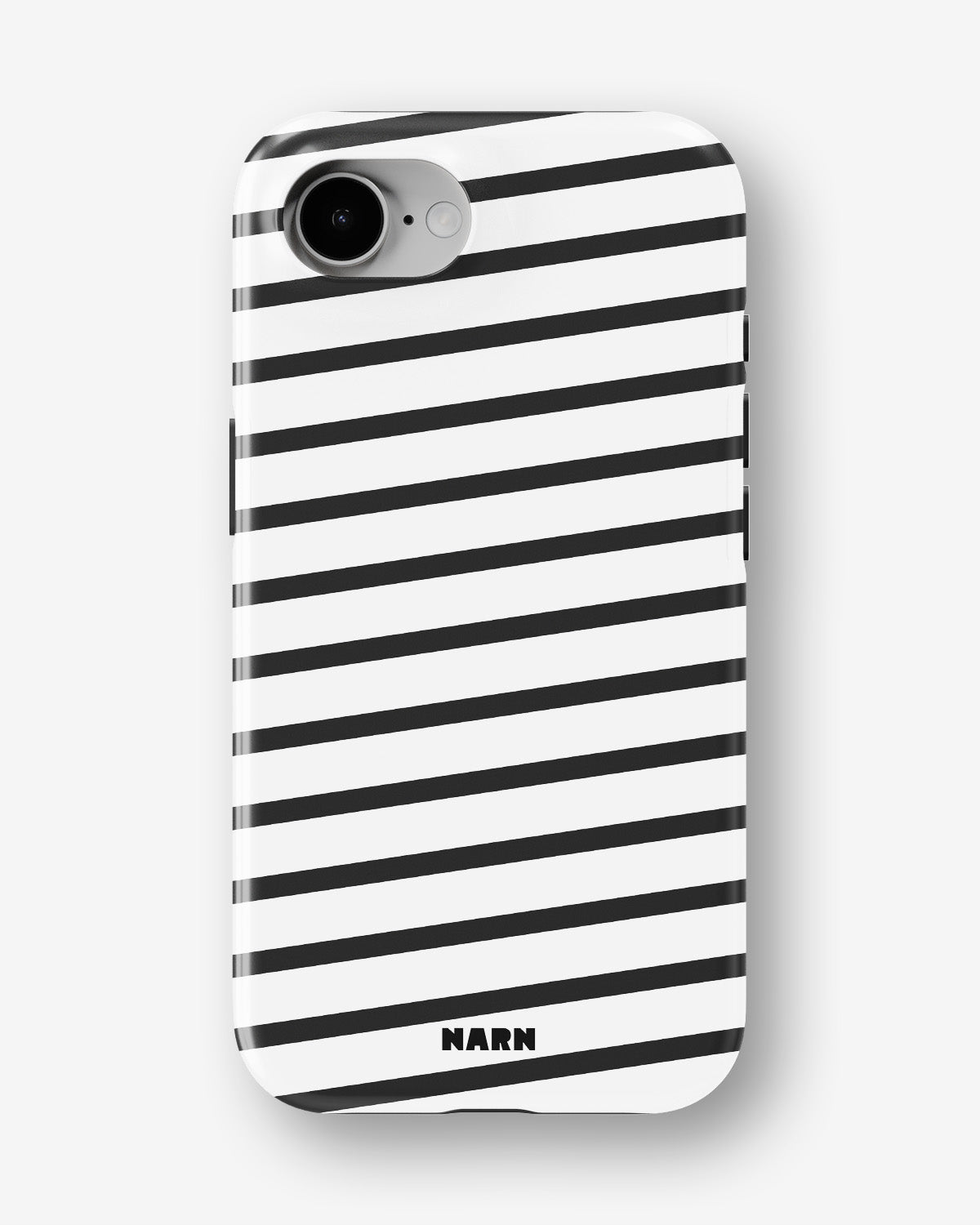 iPhone 16e Tough Case – Black Stripes - View 1