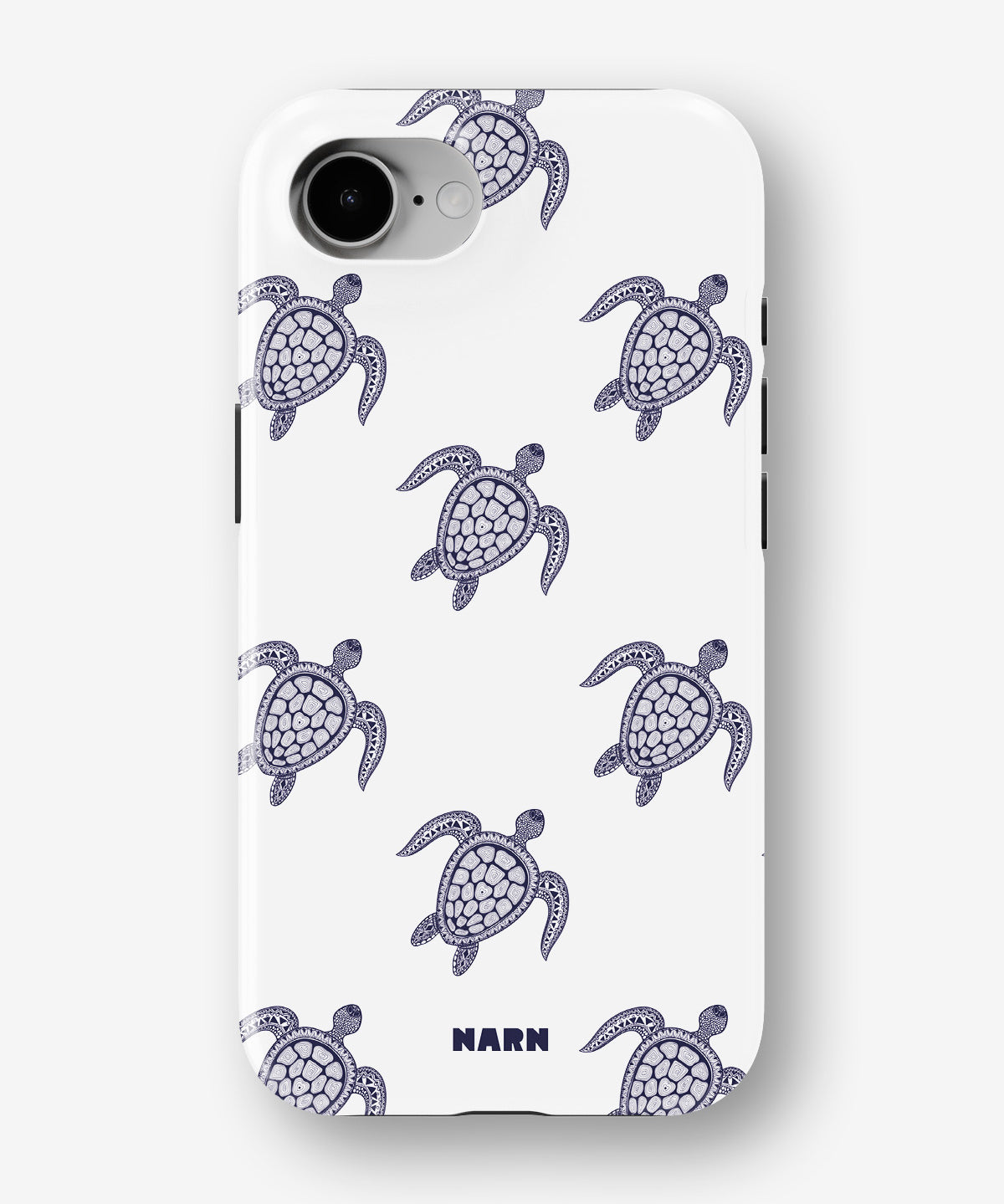 iPhone 16e Tough Case – Blue Turtles - View 1