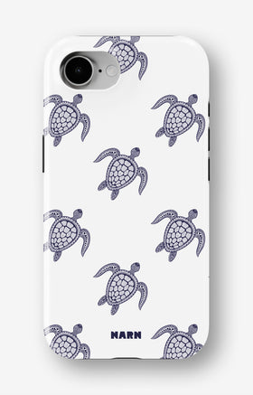 iPhone 16e Tough Case – Blue Turtles - View 1