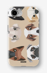 iPhone 16e Tough Case – Cute Dogs - View 1