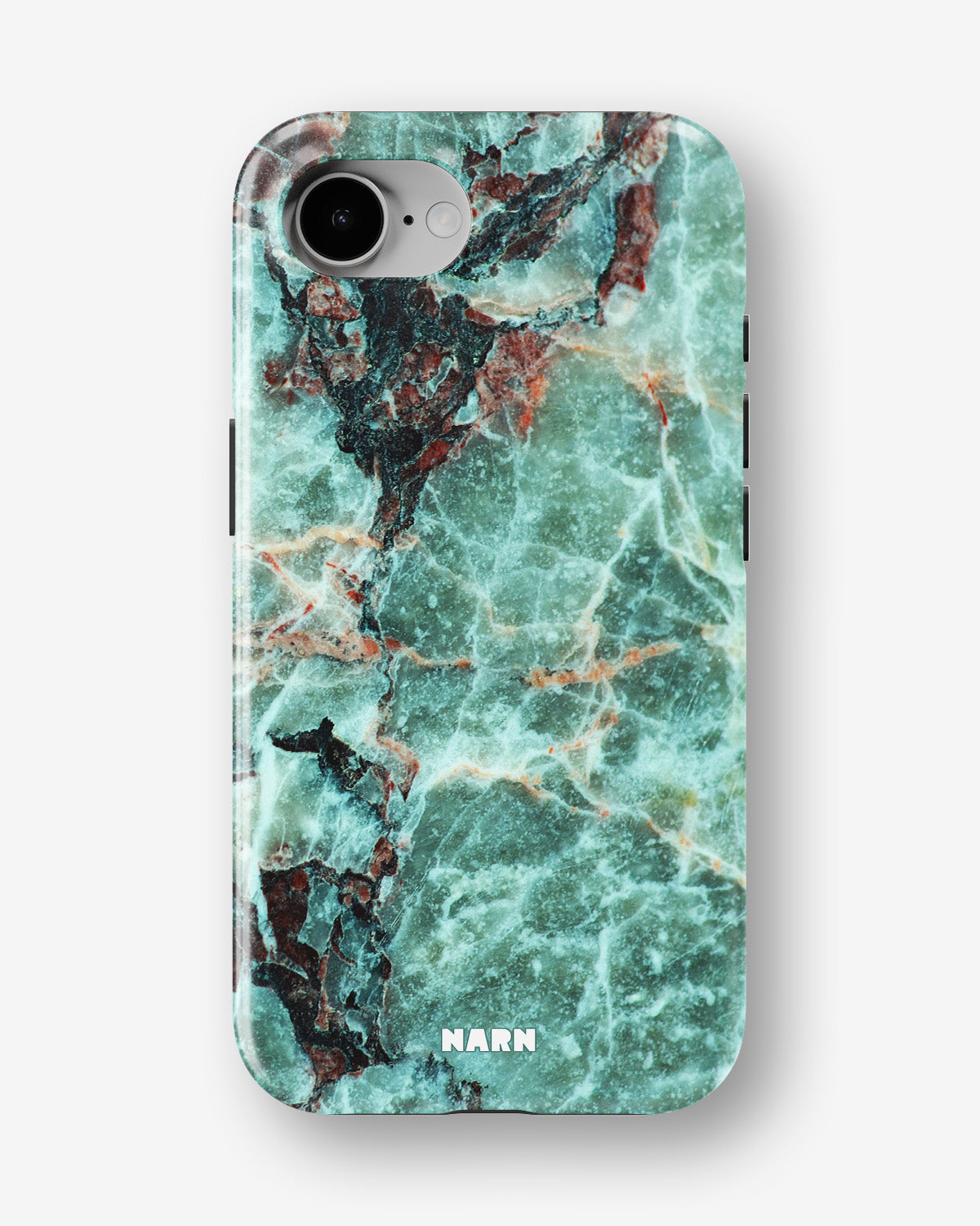 iPhone 16e Tough Case – Green Marble - View 1