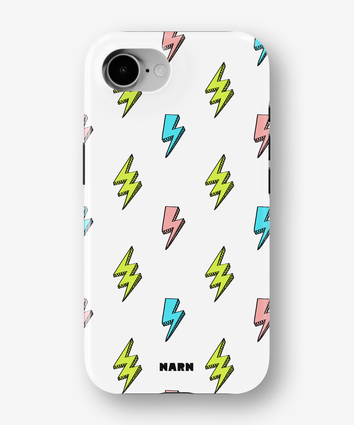 iPhone 16e Tough Case – Lightning Bolts - View 1