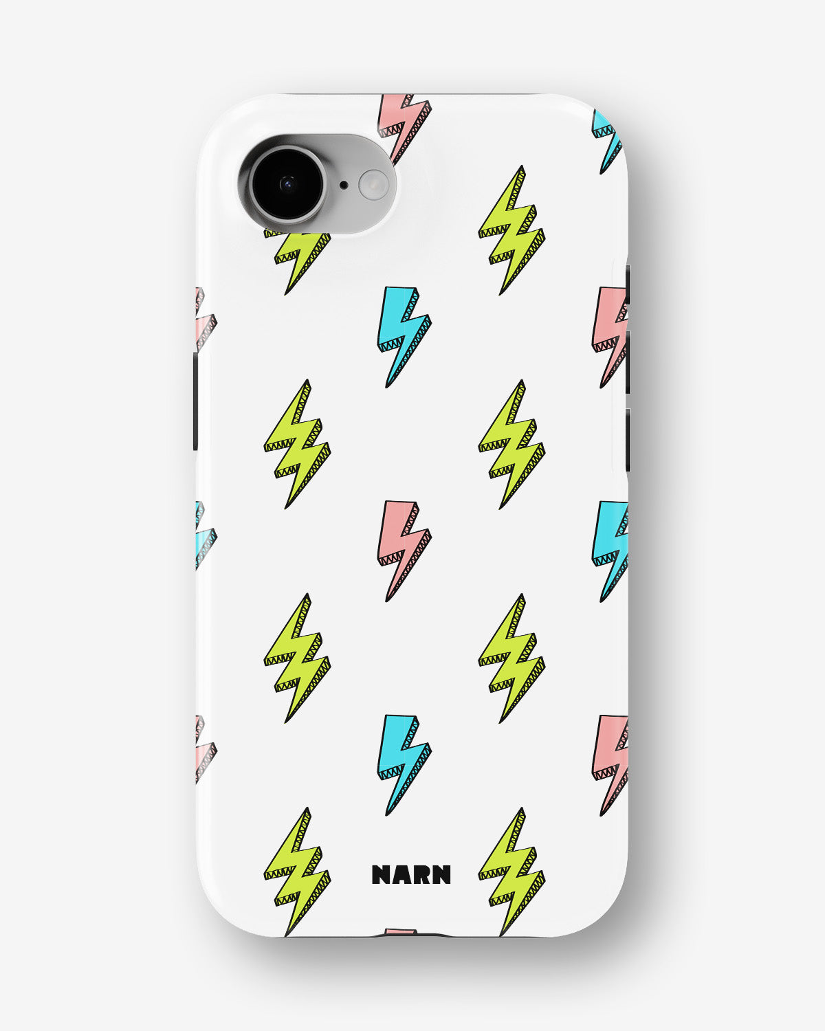 iPhone 16e Tough Case – Lightning Bolts - View 1