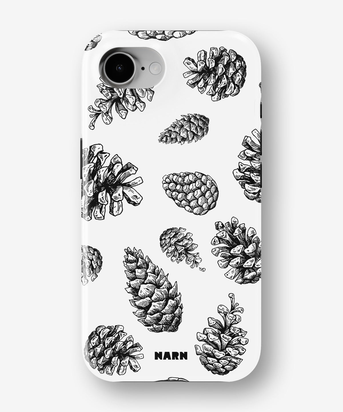 iPhone 16e Tough Case – Pine Cones - View 1