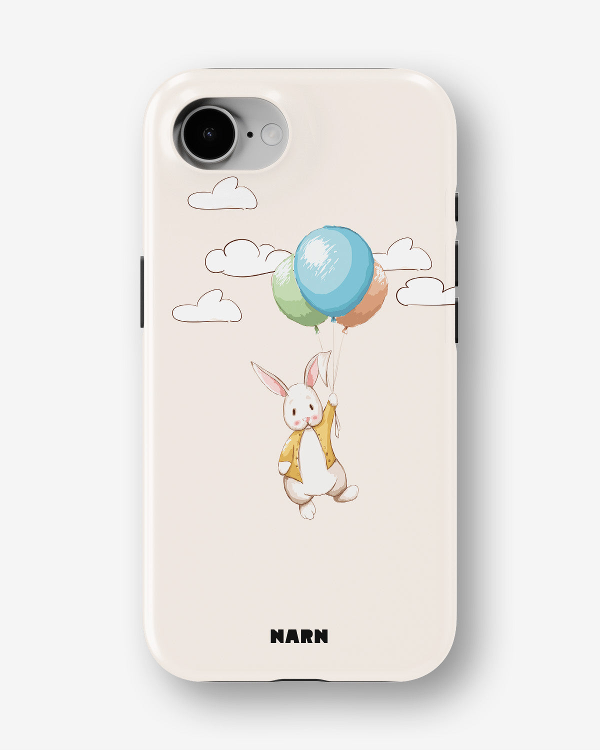 iPhone 16e Tough Case – Flying Rabbit - View 1