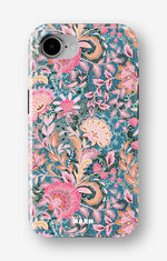 iPhone 16e Tough Case – Fantasy Flowers - View 1