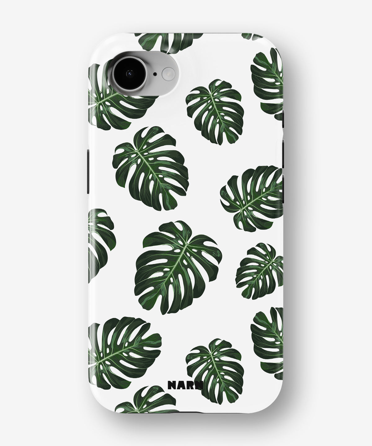 iPhone 16e Tough Case – Monstera Pattern - View 1