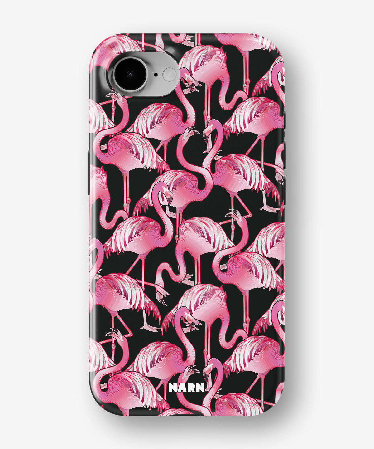 iPhone 16e Tough Case – Flamingos - View 1