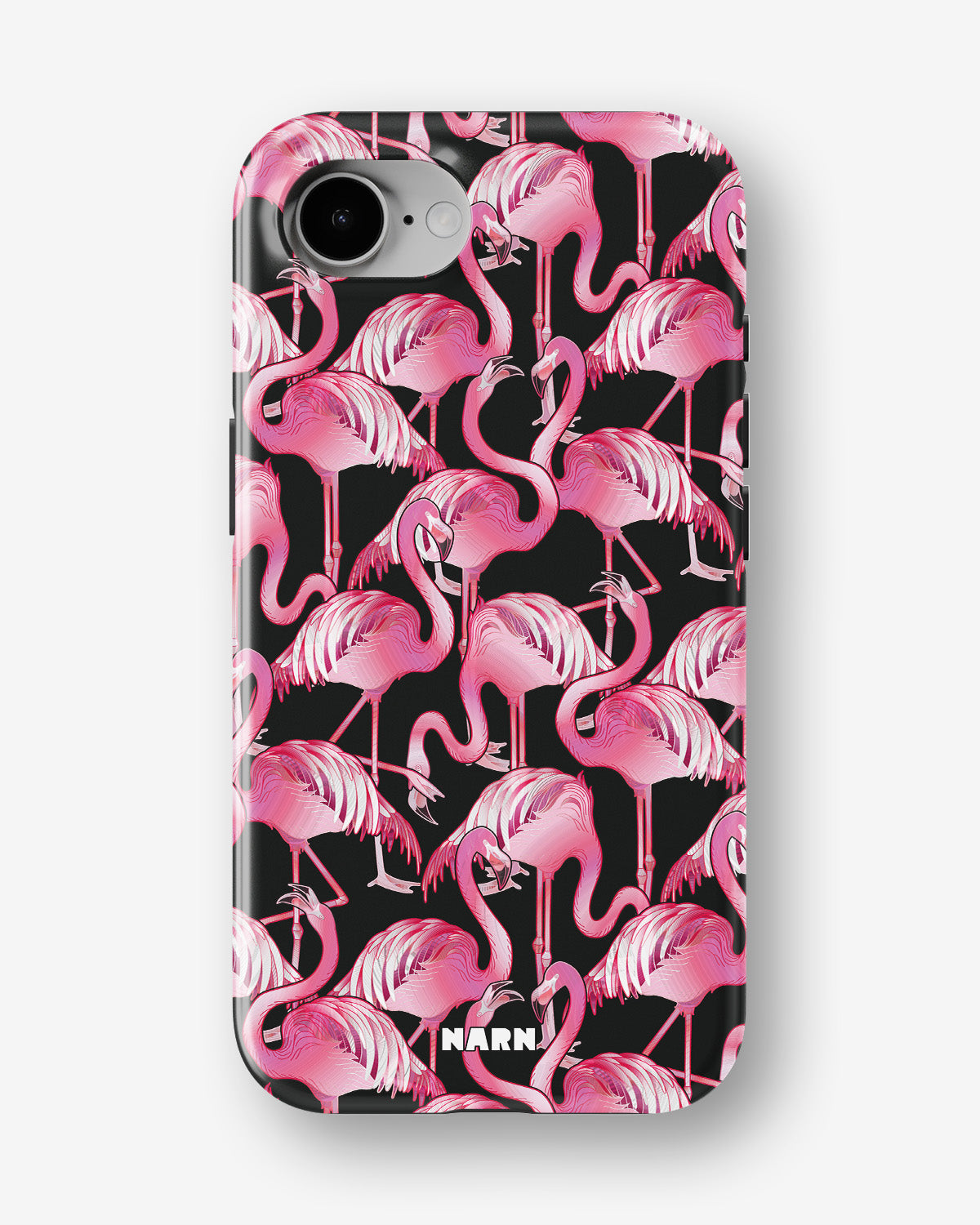 iPhone 16e Tough Case – Flamingos - View 1