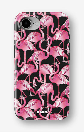 iPhone 16e Tough Case – Flamingos - View 1