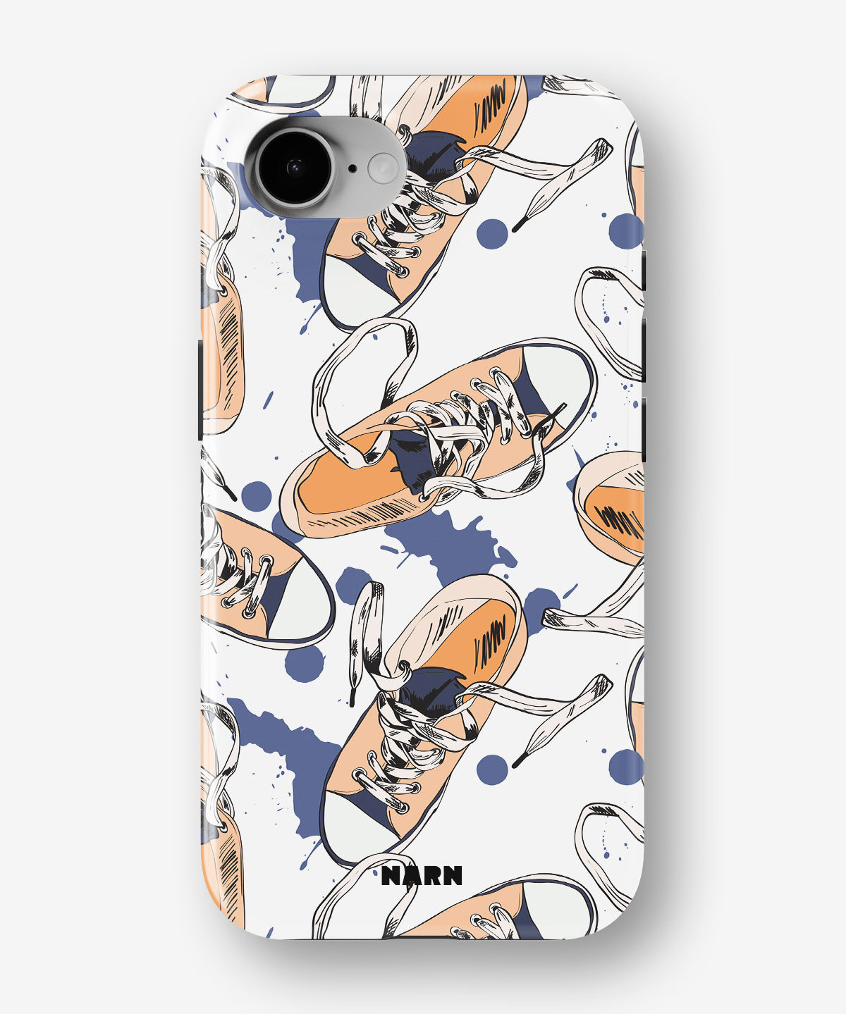 iPhone 16e Tough Case – Apricot Sneakers - View 1