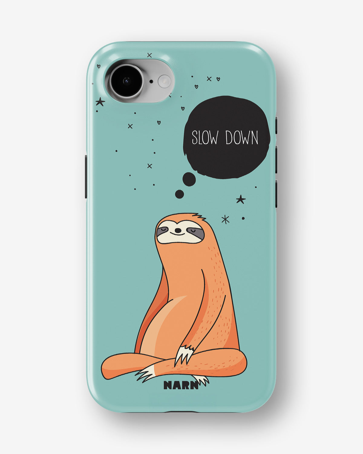 iPhone 16e Tough Case – Slow Down Sloth - View 1
