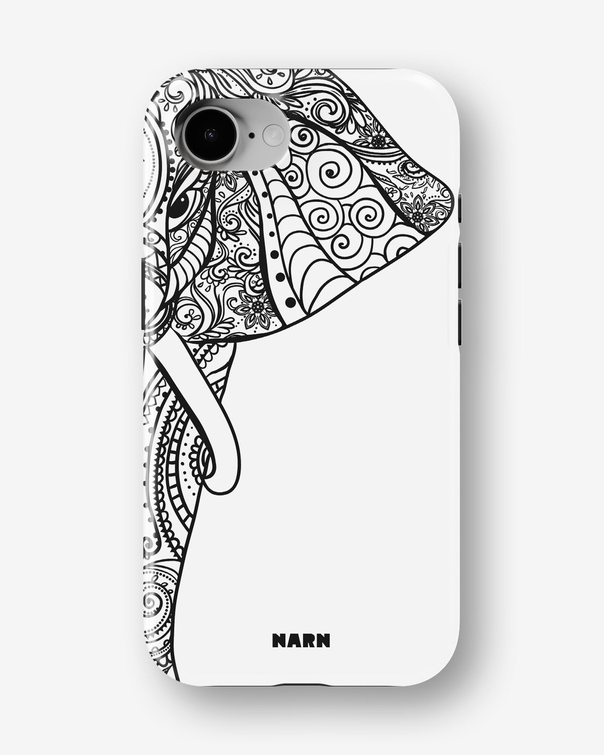 iPhone 16e Tough Case – Mandala Elephant - View 1