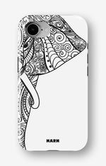 iPhone 16e Tough Case – Mandala Elephant - View 1