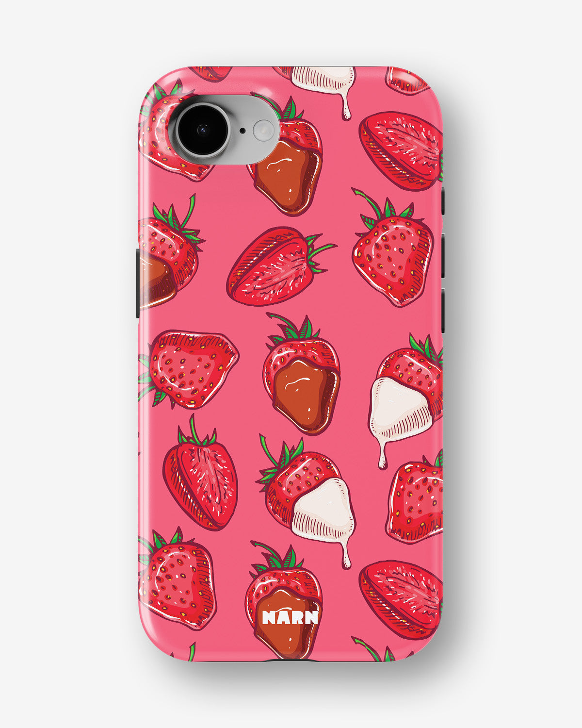 iPhone 16e Tough Case – Strawberry Chocolate - View 1