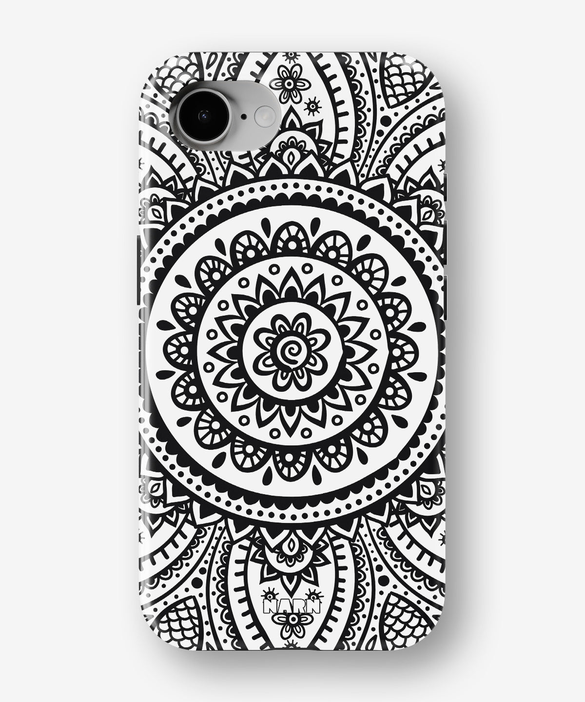 iPhone 16e Tough Case – Henna Mandala - View 1