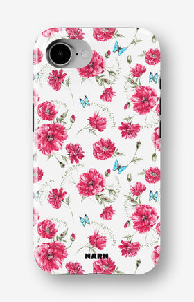 iPhone 16e Tough Case – Poppies in Bloom - View 1