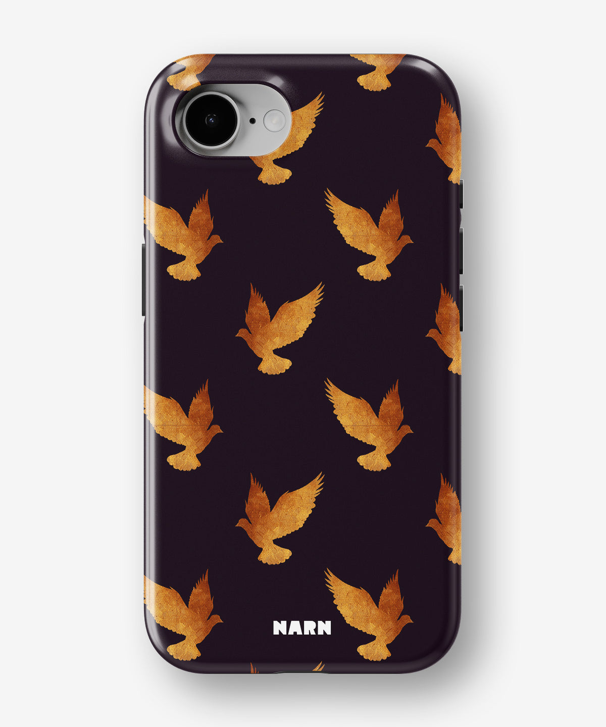 iPhone 16e Tough Case – Royal Doves - View 1
