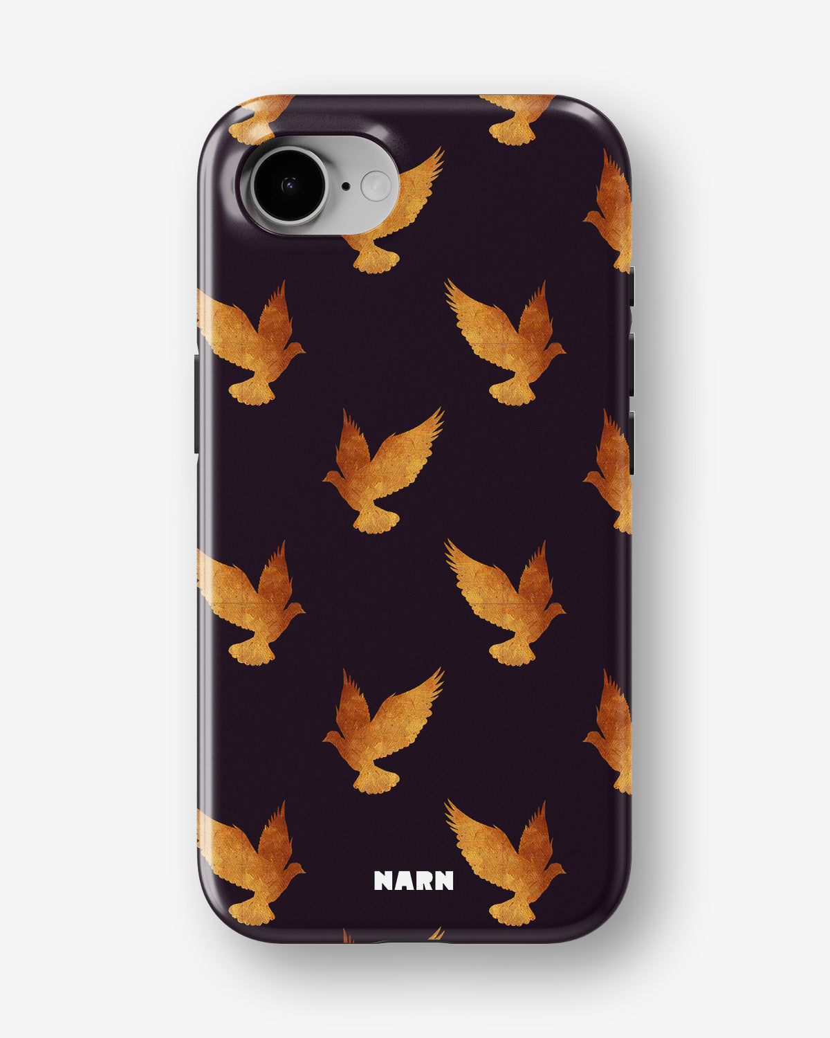 iPhone 16e Tough Case – Royal Doves - View 1