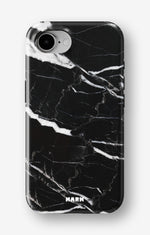 iPhone 16e Tough Case – Black Marble - View 1