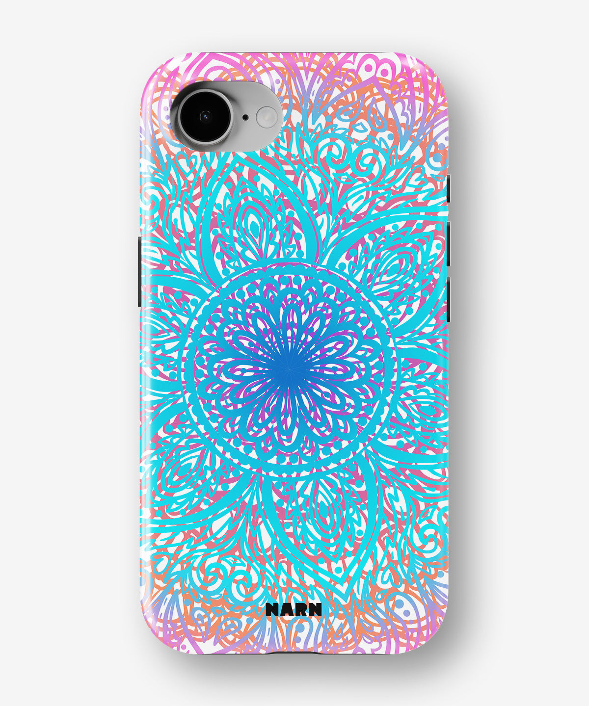 iPhone 16e Tough Case – Pastel Mandala - View 1
