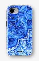 iPhone 16e Tough Case – Blue Vintage - View 1