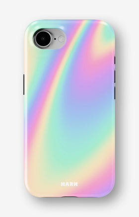 iPhone 16e Tough Case – Rainbow Haze - View 1
