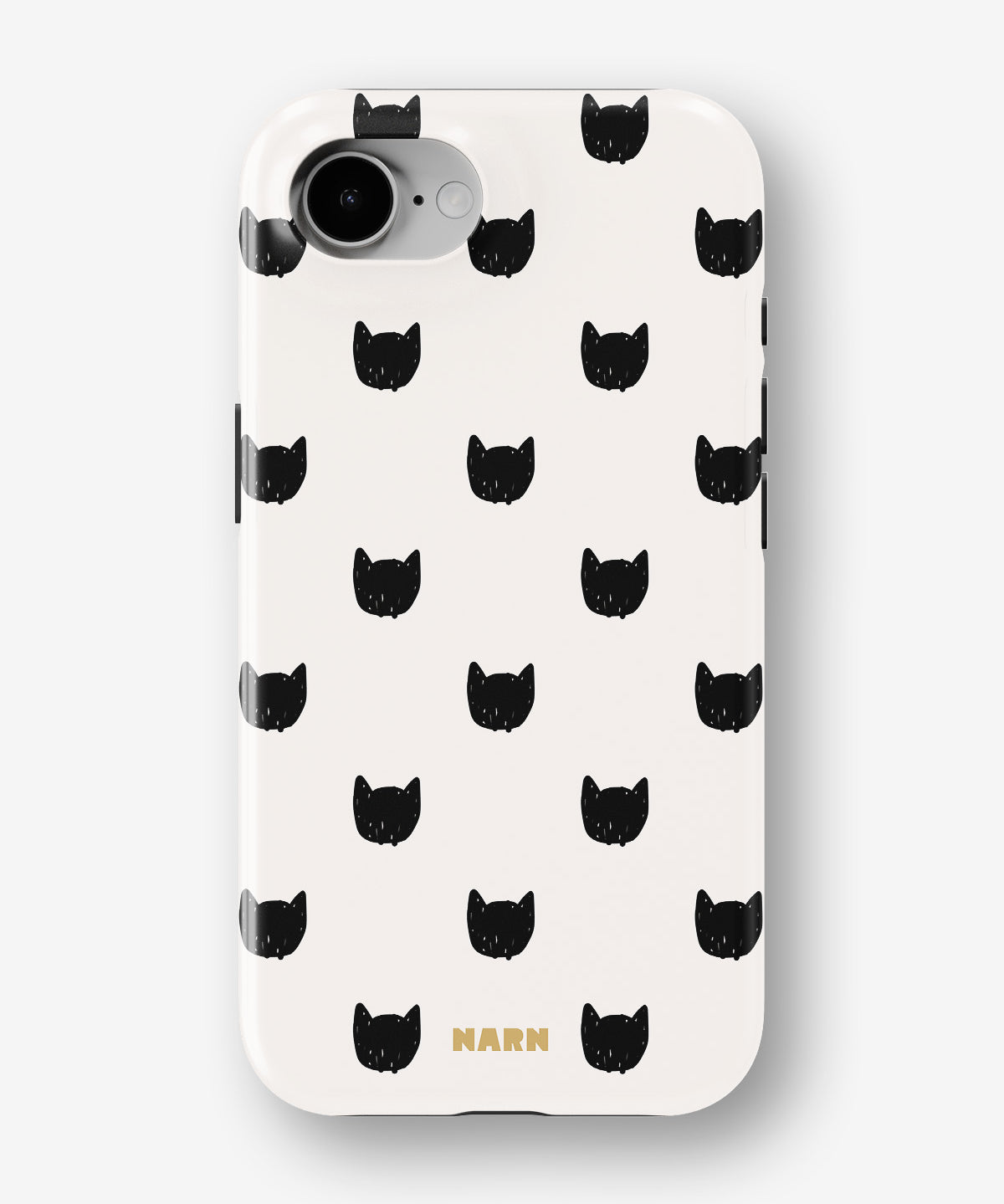 iPhone 16e Tough Case – Kitty Dots - View 1