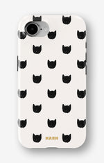 iPhone 16e Tough Case – Kitty Dots - View 1