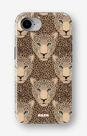 iPhone 16e Tough Case – Leopard Gaze - View 1