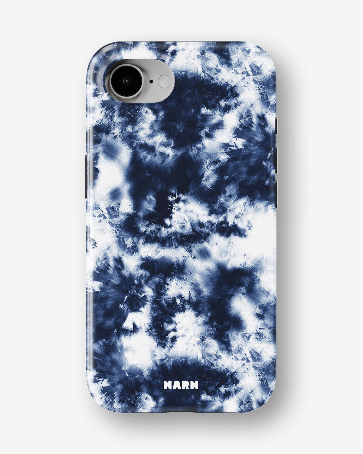 iPhone 16e Tough Case – Tie Dye Blue - View 1