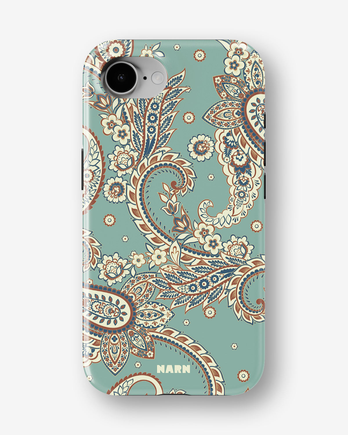 iPhone 16e Tough Case – Paisley Green - View 1